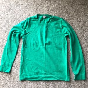 J. Crew Pullover Crew Neck Sweater Kelly Green